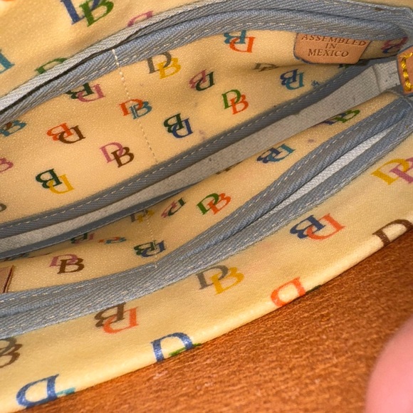 Vintage Dooney & Bourke Letter Logo Monogram Rainbow Tassel  Bag - Picture 7 of 8